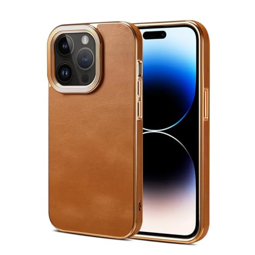 Étui de luxe kaki pour iPhone 15 idéal pour voyager et travailler l'esprit tranquille