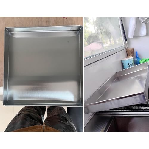 Bac de récupération d'eau en acier inoxydable brossé durable - 6