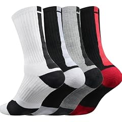 4 Pairs, Black/White/Red/Gray