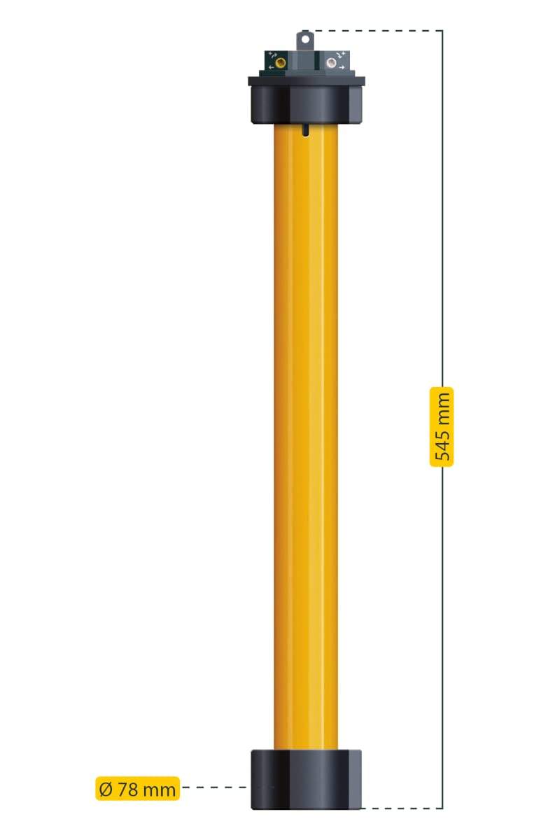 Schellenberg 20273 Markisenmotor Standard 40 Nm für 65 mm Wellen, max. 18 m² Markise, inkl. Adapter für Markisenwellen mit 78 mm Durchmesser