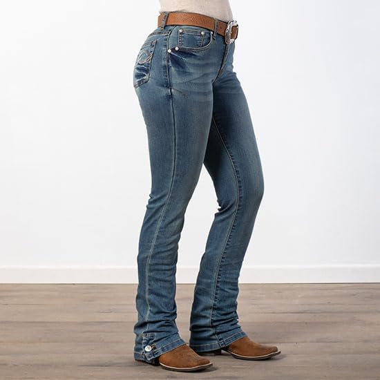 Rod's True Western Rod's Button Me Up Dark Wash Jeans Denim 17x322