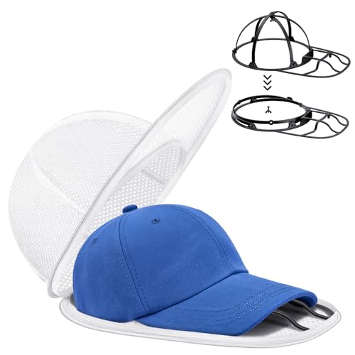 iyes.top Cap Waschmaschinen Form für Baseballkappen Zusammenklappbares Hat Washer Cap Waschgestell für Waschmaschine & Geschirrspüler Baseball Cap Waschen Shaper & Protector Form für die Wäsche