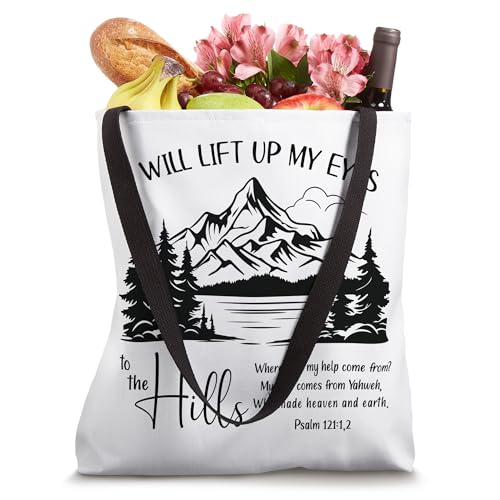 Bolso Tote I Will Lift Up My Eyes To The Hills miniatura 4