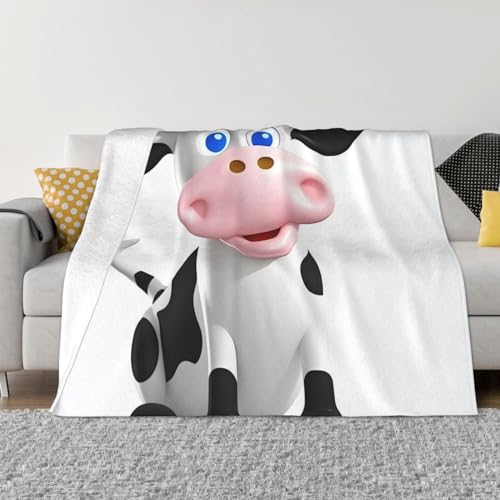 Couverture canapé vache en flanelle de microfibre douce 127x101 cm - 2