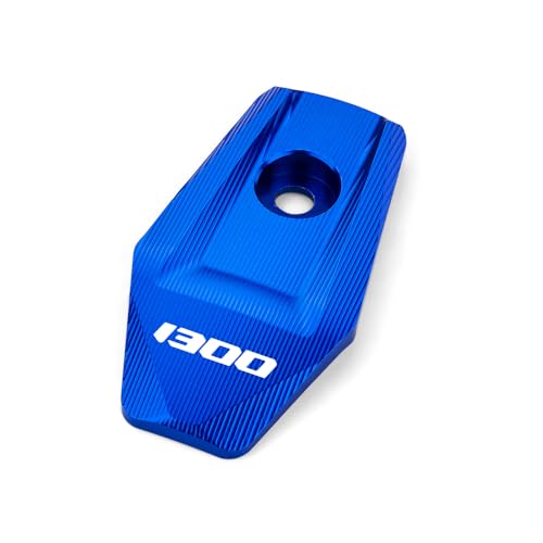Silenciador lateral decorativo R 1300 GS CNC en color azul para modelos de 2024 a 2026
