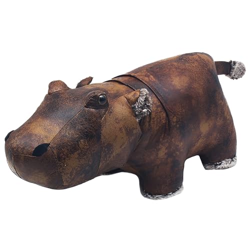 Lesser & Pavey Door Stops Hippo Doorstop Brown for Home & Office | Stylish Wedges & Stoppers for Bedroom & Living Room | Reliable and Decorative Door Stops for Indoors & Outdoors Floors