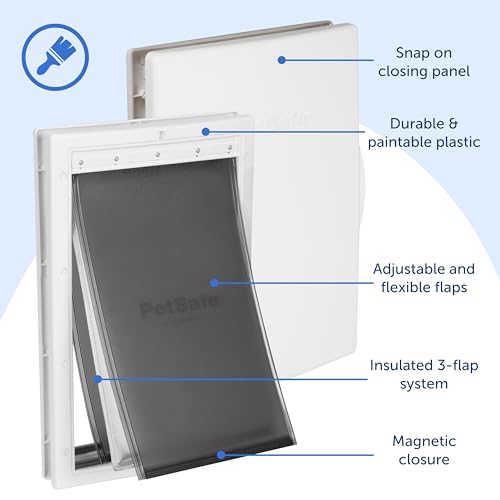 image for PetSafe Extreme Weather Aluminum Pet Door - Energy-Saving Thermal Barr