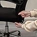 Melaluxe Office Chair Cover - Universal Stretch Desk Chair Cover, Computer Chair Slipcovers (Size: M) - Black
