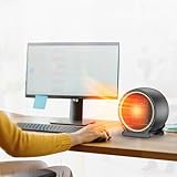 Calefactor Eléctrico Cerámica PTC Portátil, Calentador Ajustes de temperatura, Bajo Nivel de Ruido,Protección Contra...