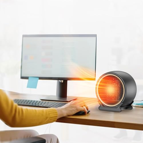 Catálogo para Comprar On-line Calefactor Walmart , tabla con los diez mejores. 45 Calefactor Eléctrico Cerámica PTC Portátil, Calentador Ajustes de temperatura, Bajo Nivel de Ruido,Protección Contra Sobrecalentamiento y Vuelco para Oficina y...