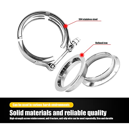 Yonput YNWHKK902SI-0215 1 Pc 2.5 Inch Stainless Steel Exhaust Clamp thumb #3