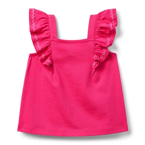 Janie and Jack Girls Pink Ricrac Top (Toddler/Little Big Kid)