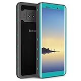 Samsung Galaxy Note 8 Waterproof Case, Fansteck IP68 Waterproof/Snowproof/Shockproof/Dirtproof, Full Body Protective Case with Built-in Screen Protector for Galaxy Note 8 (6.3inch)(Aqua Blue)