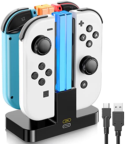 Switch 充電器付き 他 Amazon.co.jp: ジョイコン プロコン 充電 スタンド OIVO 4台