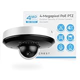 Amcrest ProHD 4MP PTZ Camera Outdoor, 4MP Outdoor Vandal Dome IP PoE Camera (4X Optical Zoom) IK08 Vandal-Proof, IP66 Weatherproof, Night Vision up to 65ft, Pan/Tilt (IP4M-1066EW) (White)