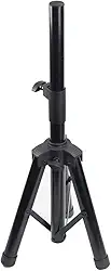 Pedestal Suporte Tripé Preto Polyvox para Caixa de Som com Trava em Aço