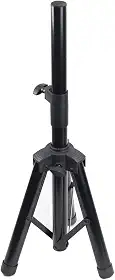 Pedestal Suporte Tripé Preto Polyvox para Caixa de Som com Trava em Aço