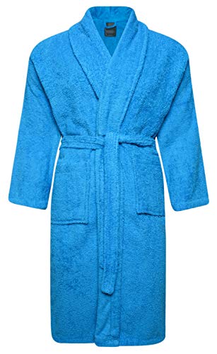 Adore Home Cotton Bathrobe, Medium, Aqua