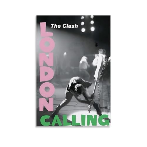 CWDRHD The Clash London Calling Modern Ultra Clear Wall Decor Prints Decorative Posters Exquisite Art Decoration Suitable for Office Living Room And RoomUnframe-style20x30cm (20x30cm)