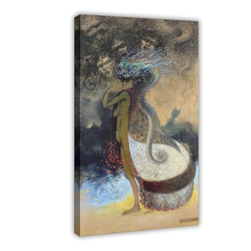 Art prints posters canvas WCYB The Witch Achille Calzi décoration murale salon bureau vintage