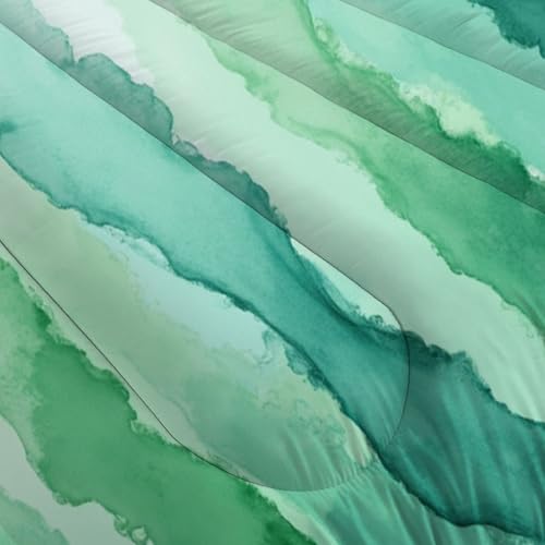 Couette en microfibre haut de gamme imprimé vagues peintes à la main