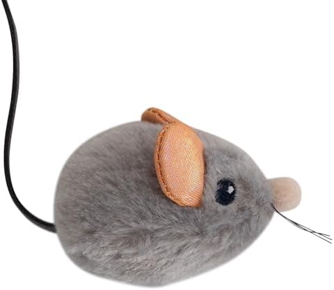 Petstages Squeak Squeak Mouse - Juguete de Peluche con Hierba gat...