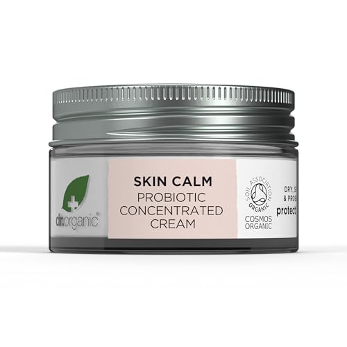 Dr Organic Skin Calm Probiotic Concentrated Cream, For Redness, Dry, Sensitive & Irritable Skin, 24hr Moisture, Dermatologically Tested, Vegan, Cruelty Free, Paraben & SLS Free, Certified Organic,50ml - Image 3