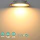 Tailcas LED Einbaustrahler 230V 6W Ultra Flach IP44, 6er LED Einbauleuchten Set Warmweiß 2700k, Einbautiefe 26mm 600 Lumen, Ø105mm Einbaulochmaße 75-95mm, Deckenspots für Badezimmer Wohnzimmer Küche