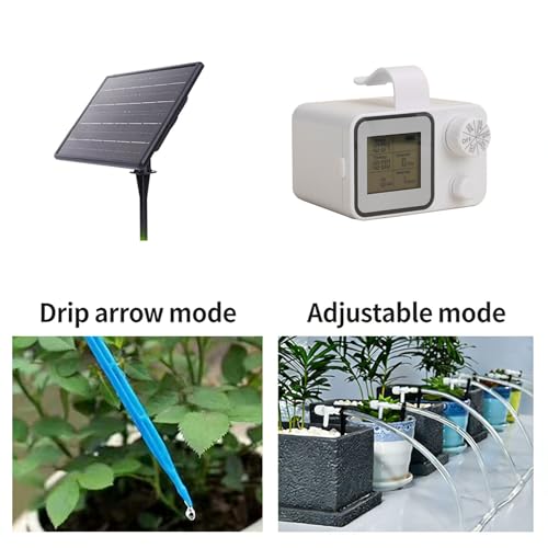 Irrigation goutte à goutte programmable solaire avec paramètres réglables pour pots - 4