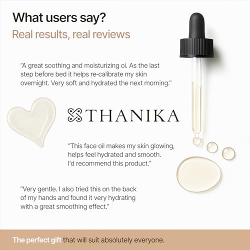 THANIKA Hemp Oil - Lightweight Cold Pressed Hemp Seed Oil Organic for Face to Hydrate, Nourish & Enhance Skinâs Radiance - Non-Greasy Moisturizer for All Skin Types â 1 fl oz - Image 7