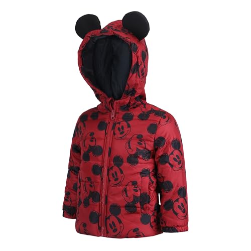 Disney Mickey Mouse Boys Jacket Puffer Coat for Toddlers and Little Kids2