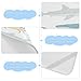 Miaozhen - Cooling Crib Mattress for Baby 28x52 Inches Absorbent Under The Ocean Animal Shark Crab Colorful White Bed Pad for Kids Adults
