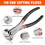 VALUEMAX 3Pcs Nail Puller and Staple Remover Tool, Include 7" End Cutting Pliers, 8" Bendable and Straight V Tip Staple Puller, Upholstery Tools for Cutting Wires, Removing Nails and Staples - Image 3