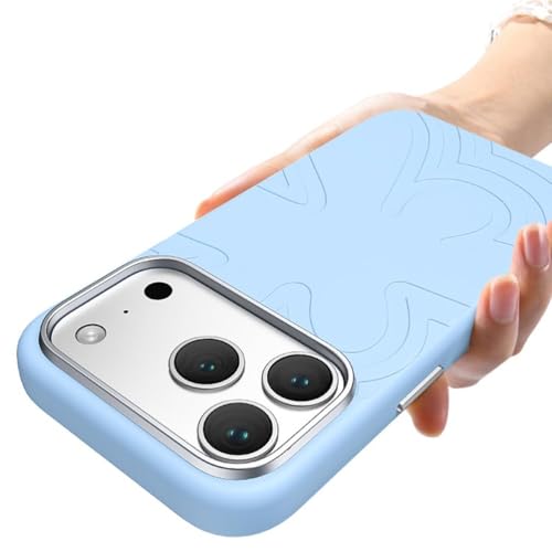 Coque iPhone 17 en silicone liquide givré violet antichoc - 6