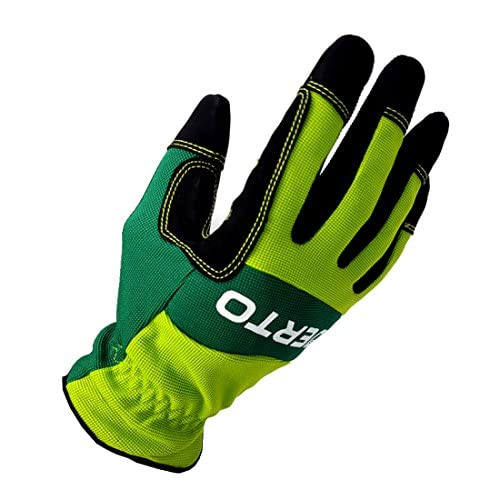 Guanti Giardinaggio Briers Guanti Da Giardinaggio Verdi Briers In Bambù, Con Impugnatura Antiscivolo, Unisex, Confezione Da 2 Power Glove - Foto 3