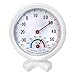 NOPNOG Thermomètre et hygromètre rond - Type d'aiguille - Montage mural