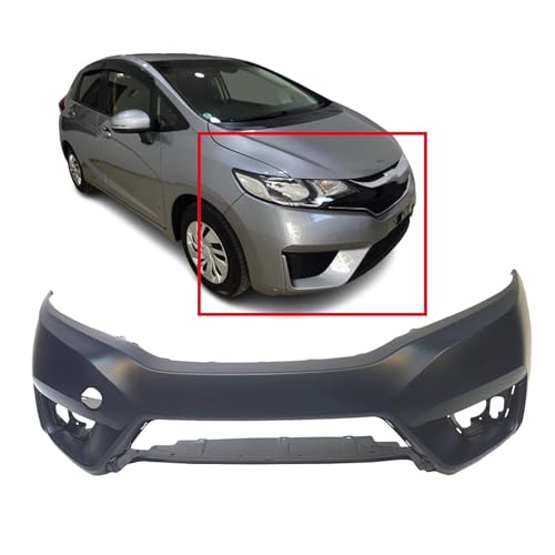 Image of FitParts Compatible with Honda Fit 2015-2017 Front Bumper Cover | Hatchback, Ready to Paint, OEM 04711T5RA00ZZ, HO1000297
