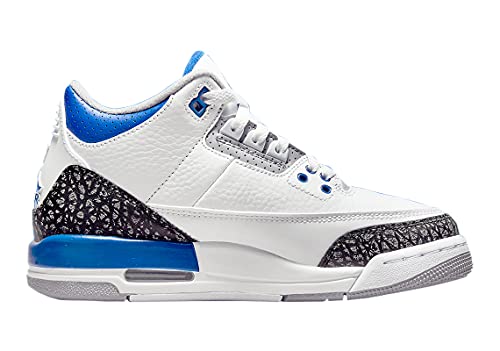 Big Kid's Jordan 3 Retro Racer Blue White/Racer Blue-Black (398614 145) - 4.52