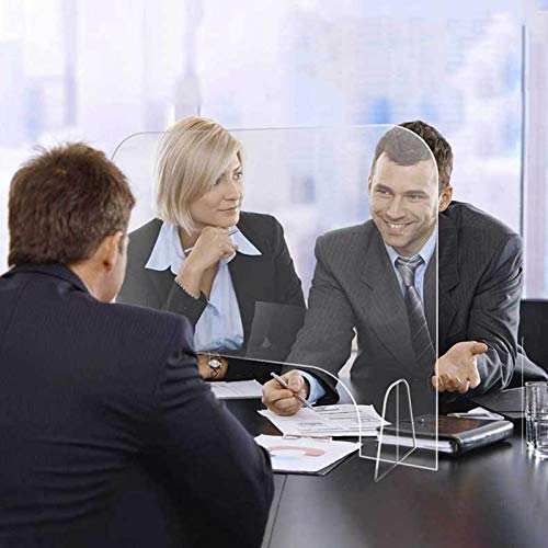 GMF Mamparas Proteccion Mostrador, Protector De Estornudo De Plexigláss, Separadores De Sala De Partición, Plexigláss Acrílico, para Negocios, Mostradores De Caja Y Restaurantes