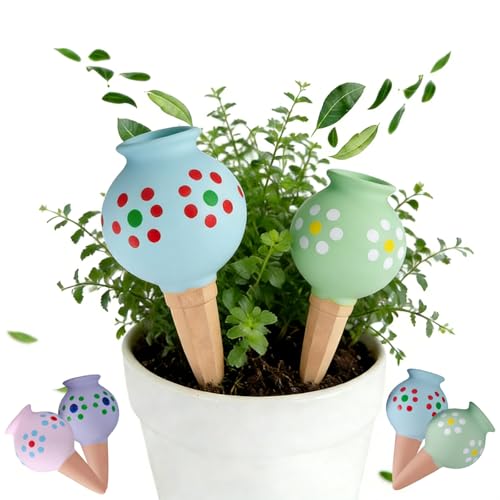 Oyas Plantes Interieur, Arrosage Automatique Plante Interieur, Ollas Terre Cuite, Globes d'Arrosage pour Plantes, Distributeur Eau Plante, Cône d'Arrosage...