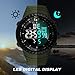 KXAITO Men's Watches Sports Outdoor Waterproof Military Watch Date Multi Function Tactics LED Face Alarm Stopwatch for Men (6256 Black)