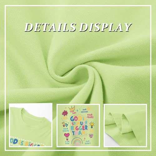 Image of Sulayesh Girls Cute Christian Shirts Jesus God Faith Bible Verse Tshirt for Kids Religious Inspirational Graphic Tees Tops