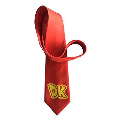 My Party Shirt DK Rote Krawatte Donkey Kong Adult Neck Tie Kostüm Cosplay...