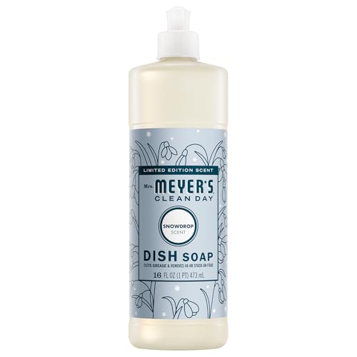 Image of MRS. MEYER'S CLEAN DAY Liquid Dish Soap, Snowdrop, 16 fl. oz