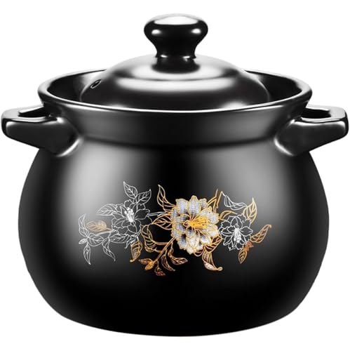 Cazuela de cerámica con calentamiento uniforme para guisos y sopas 2