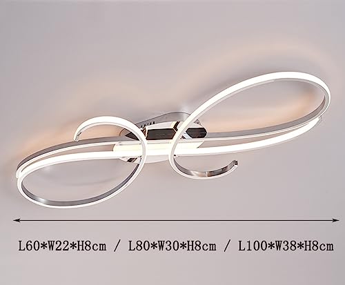 Plafonnier dimmable avec télécommande et design suspendu moderne pour salon - 4