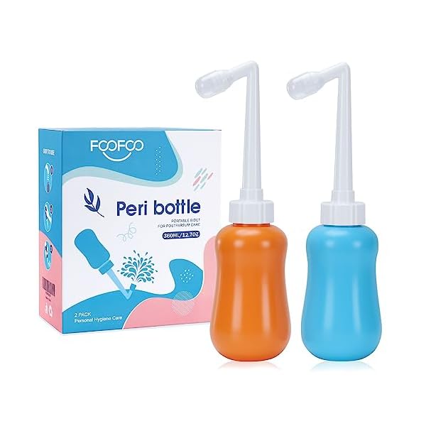 Tragbares Reise-Bidet, 360 ml, Handheld-Reinigung nach der Geburt, für Outdoor, Camping, Reisen, Fahrer, persönliche Hygiene – mit Aufbewahrungstasche
