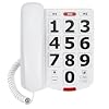 Large Button Phones for Seniors, Land Line Phones for Elderly – Big Button Home Telephone for the Visually Impaired, 110dB+ Amplified Ringer & 80dB+ Handset Volume for the Hearing Impaired House Phone