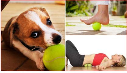 AICHUANG Tennis-Trainingsball und Ersatzball für Trainer - Mit Schnur für Indoor- und Outdoor-Übungen - Langlebiger Sprungball, 3 Stück
