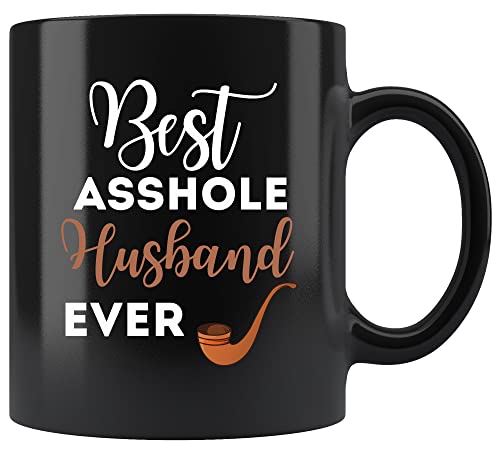 Asshole Husband Ever 11oz Black Mug Birthday Cup
